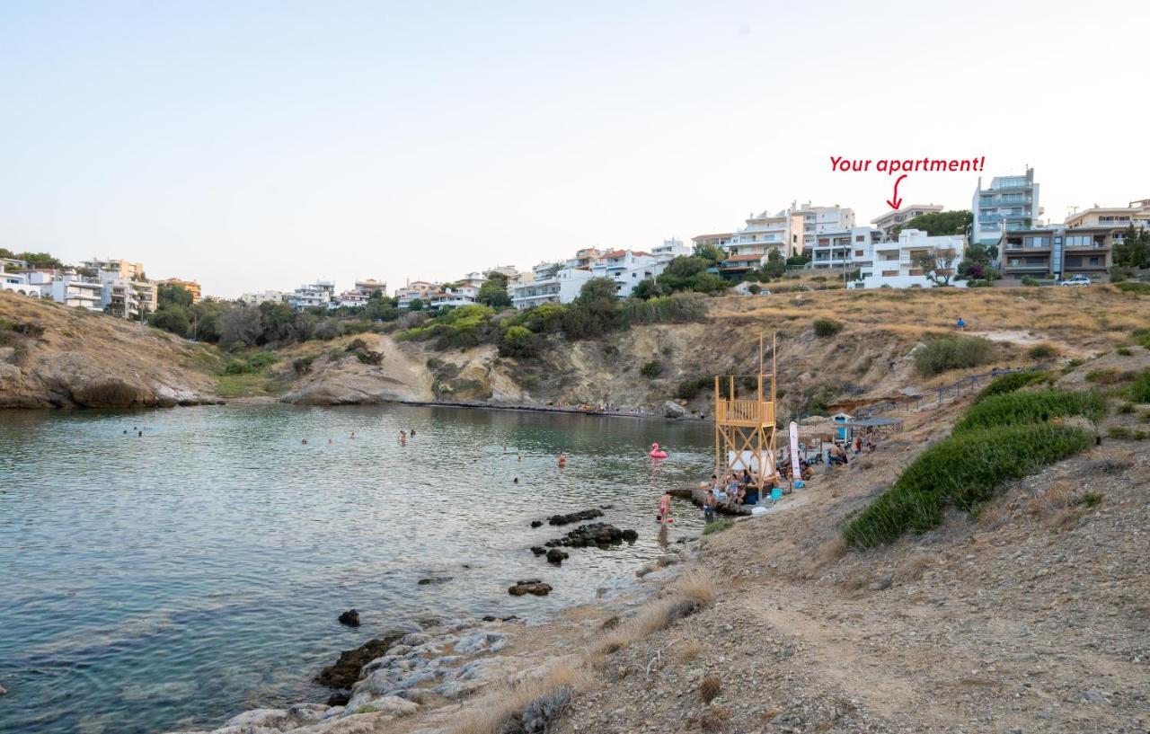 Amazing Sea View, Rafina Port, Athens Airport, Self-Check-In Apartment Exterior photo